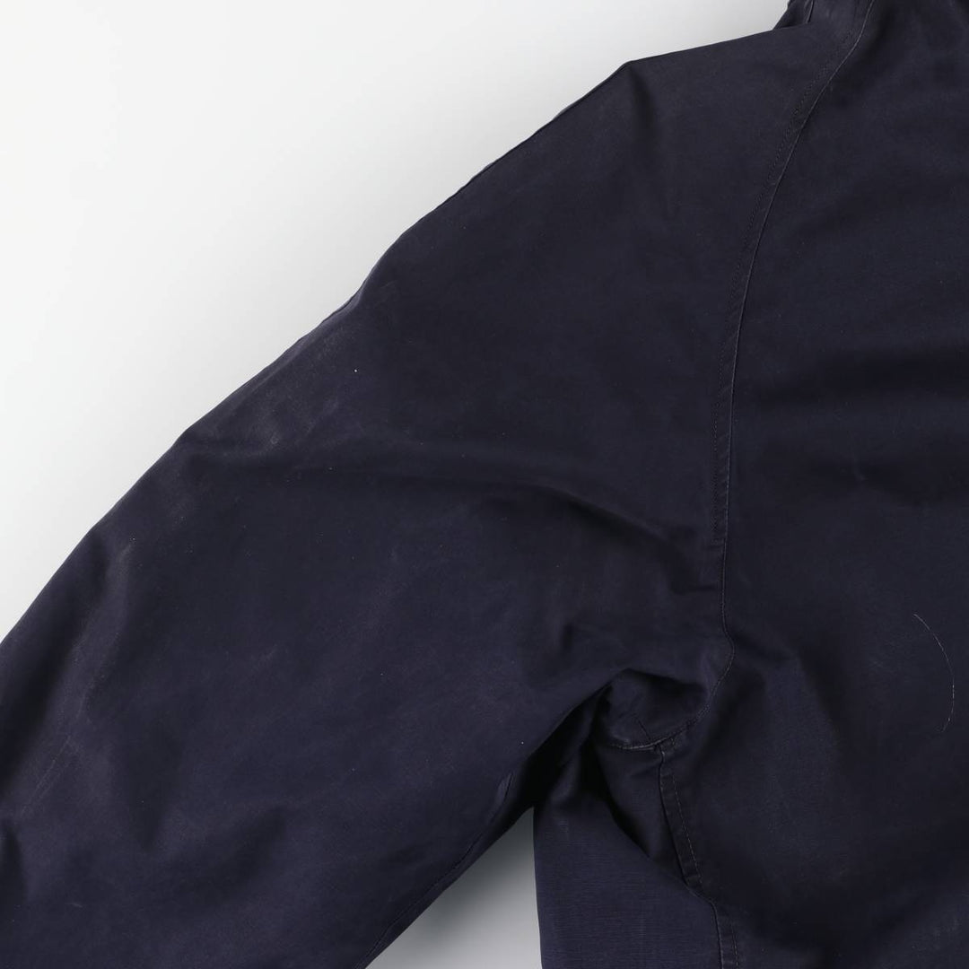 Burberry's Balmacaan Coat, Made in England, Men's Size L unclear navy blue type Vintage Second Hand
