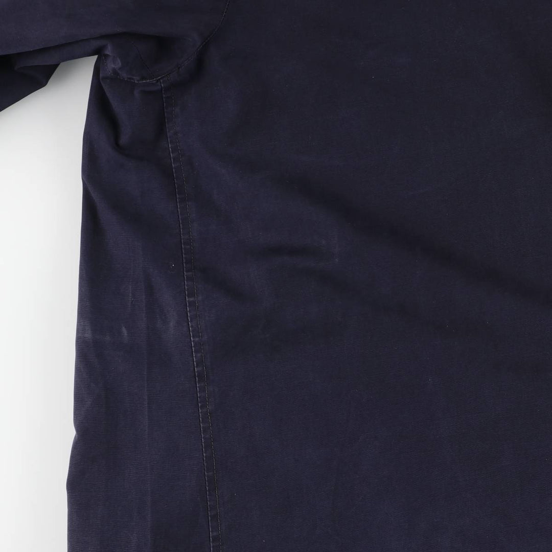 Burberry's Balmacaan Coat, Made in England, Men's Size L unclear navy blue type Vintage Second Hand