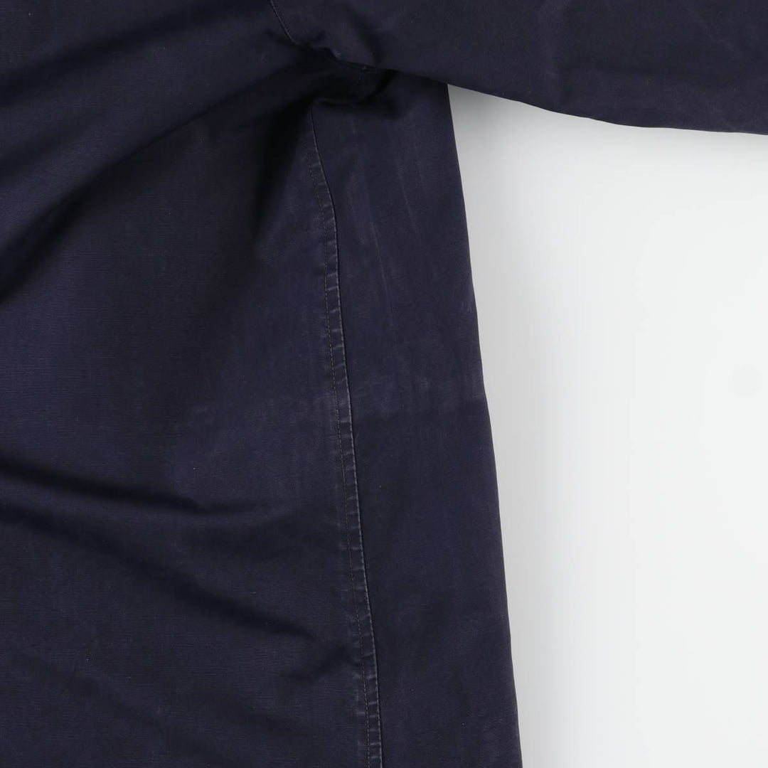 Burberry's Balmacaan Coat, Made in England, Men's Size L unclear navy blue type Vintage Second Hand