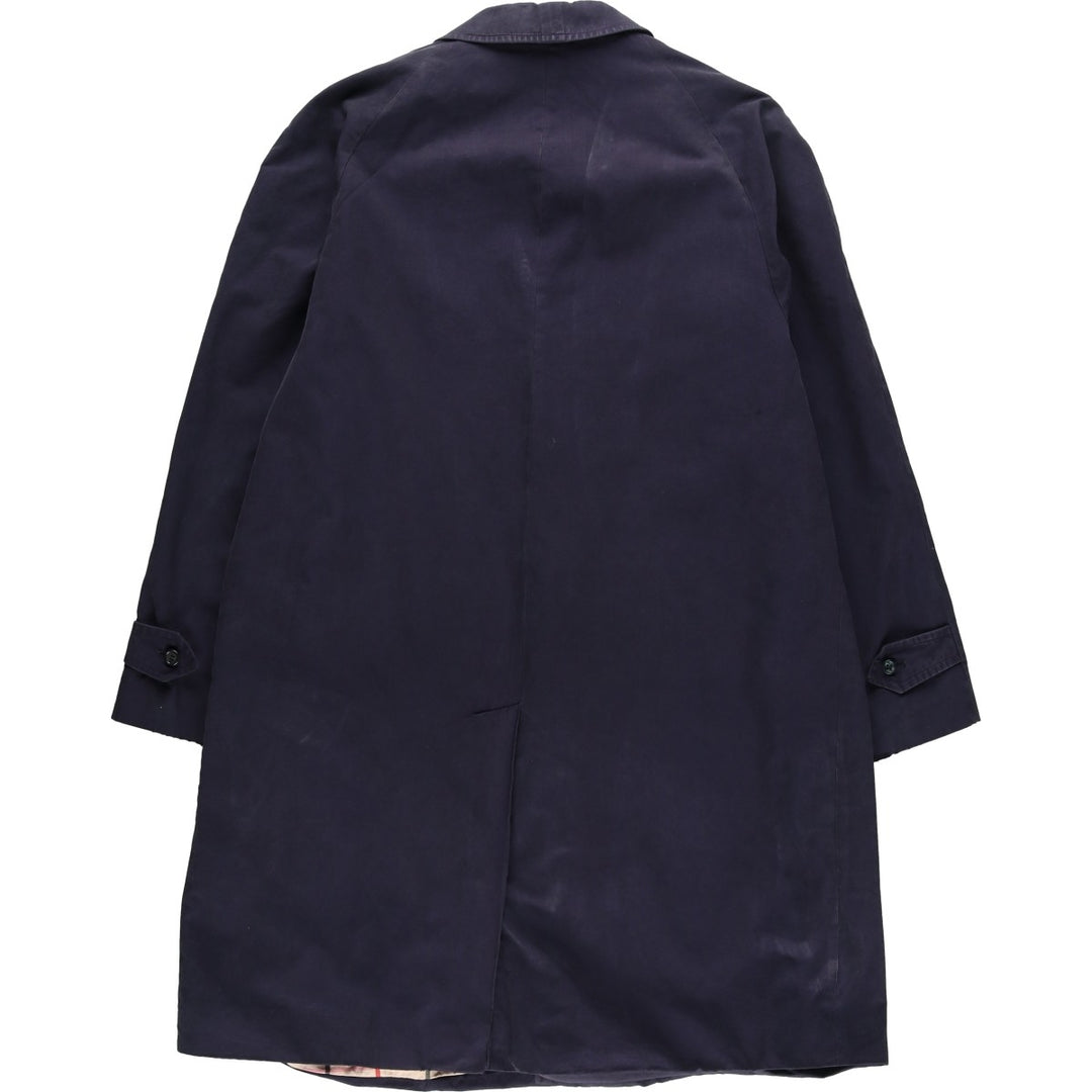 Burberry's Balmacaan Coat, Made in England, Men's Size L unclear navy blue type Vintage Second Hand