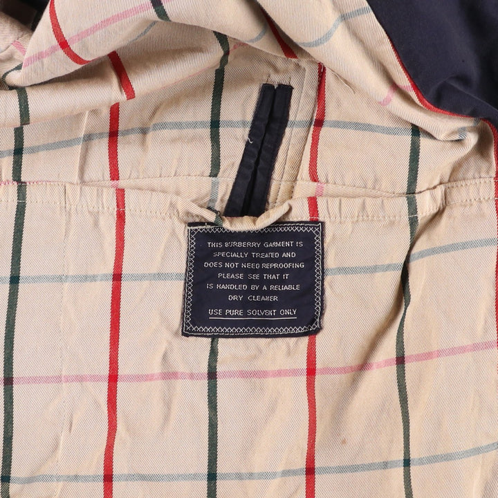 Burberry's Balmacaan Coat, Made in England, Men's Size L unclear navy blue type Vintage Second Hand
