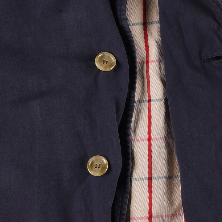 Burberry's Balmacaan Coat, Made in England, Men's Size L unclear navy blue type Vintage Second Hand