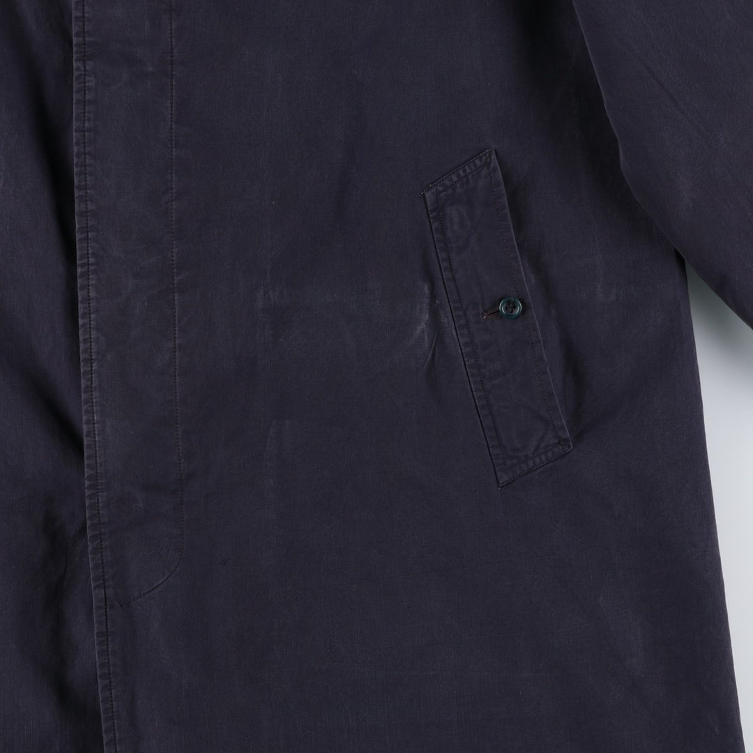 Burberry's Balmacaan Coat, Made in England, Men's Size L unclear navy blue type Vintage Second Hand