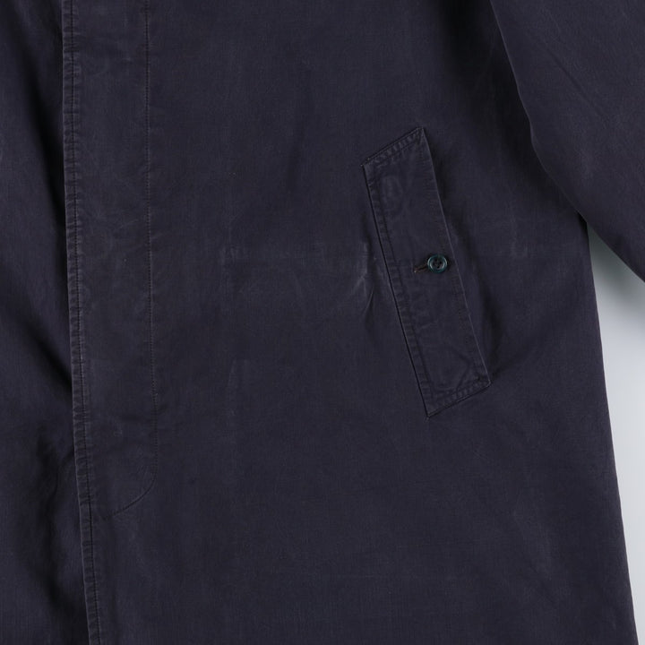Burberry's Balmacaan Coat, Made in England, Men's Size L unclear navy blue type Vintage Second Hand