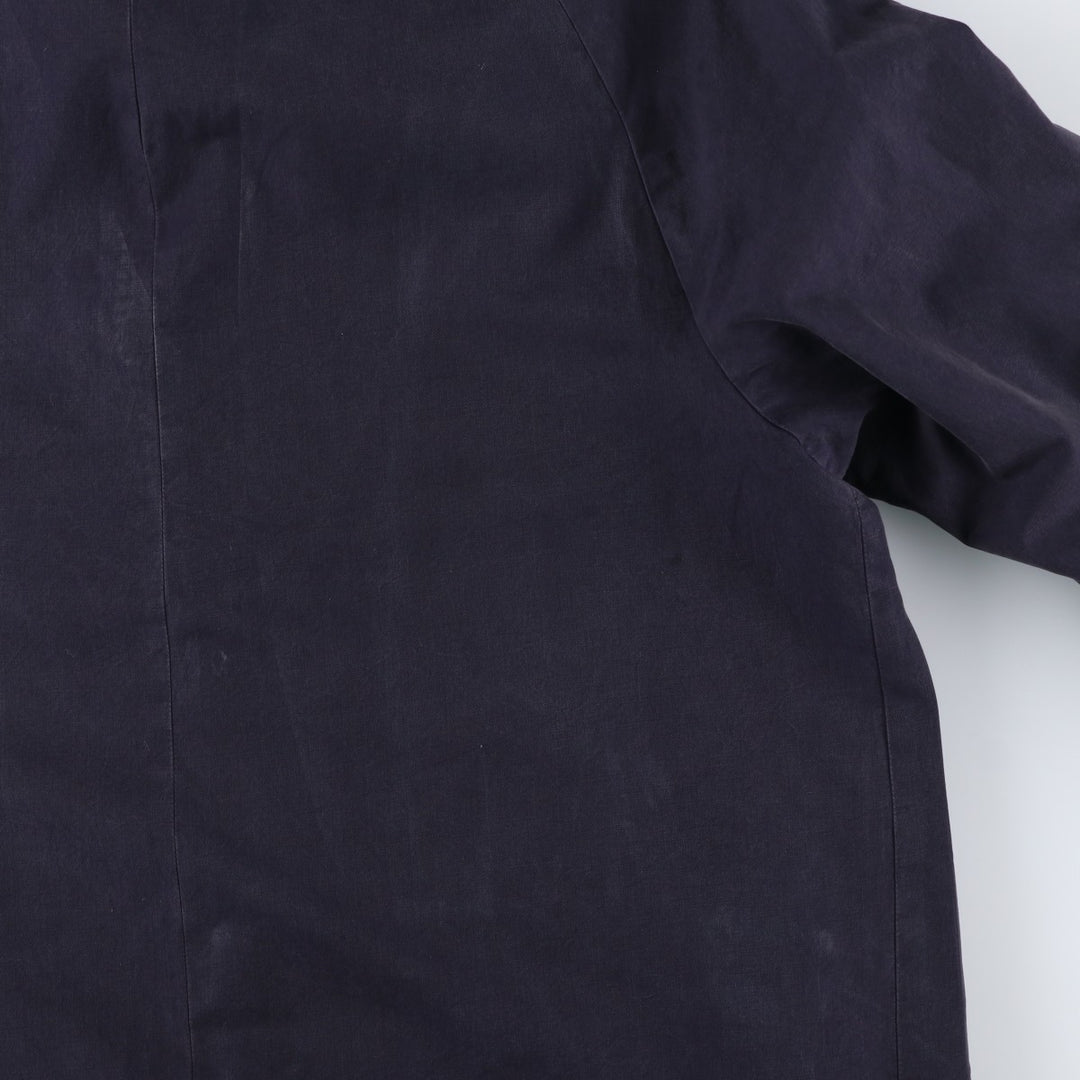 Burberry's Balmacaan Coat, Made in England, Men's Size L unclear navy blue type Vintage Second Hand