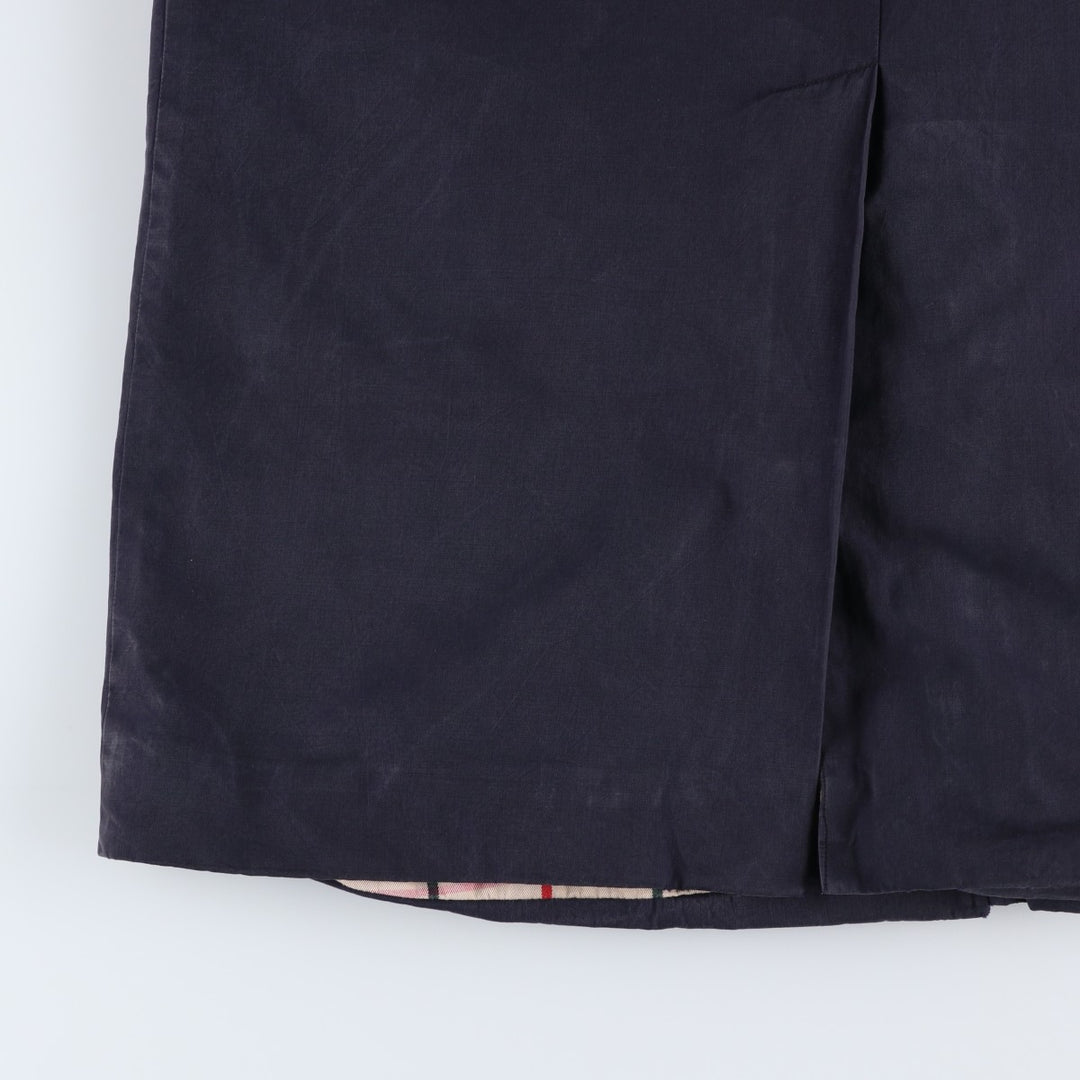 Burberry's Balmacaan Coat, Made in England, Men's Size L unclear navy blue type Vintage Second Hand