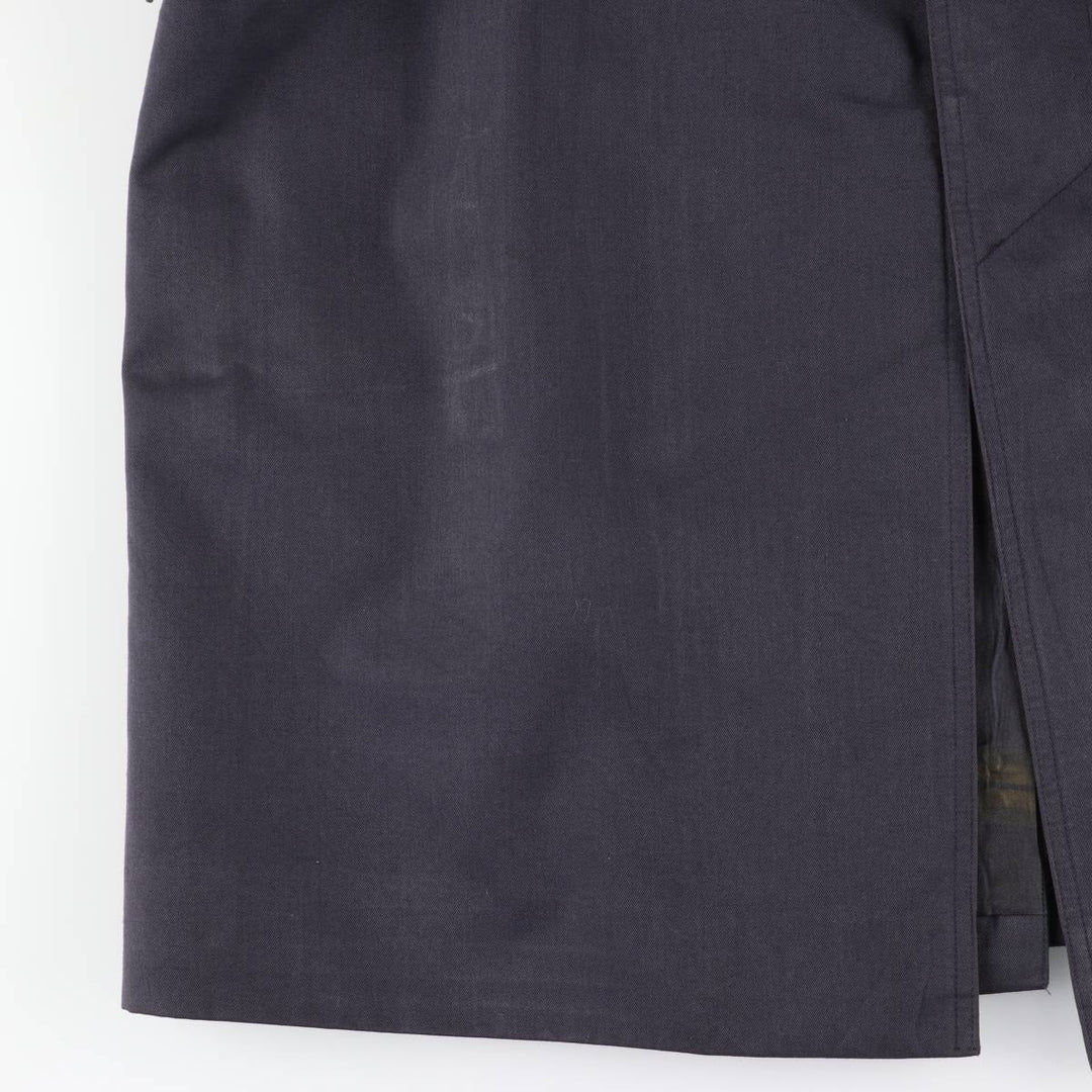 Burberry's Balmacaan Coat (Single-breasted coat), Made in England, Men's Size S (approx.) Terylene navy blue type Vintage Second Hand