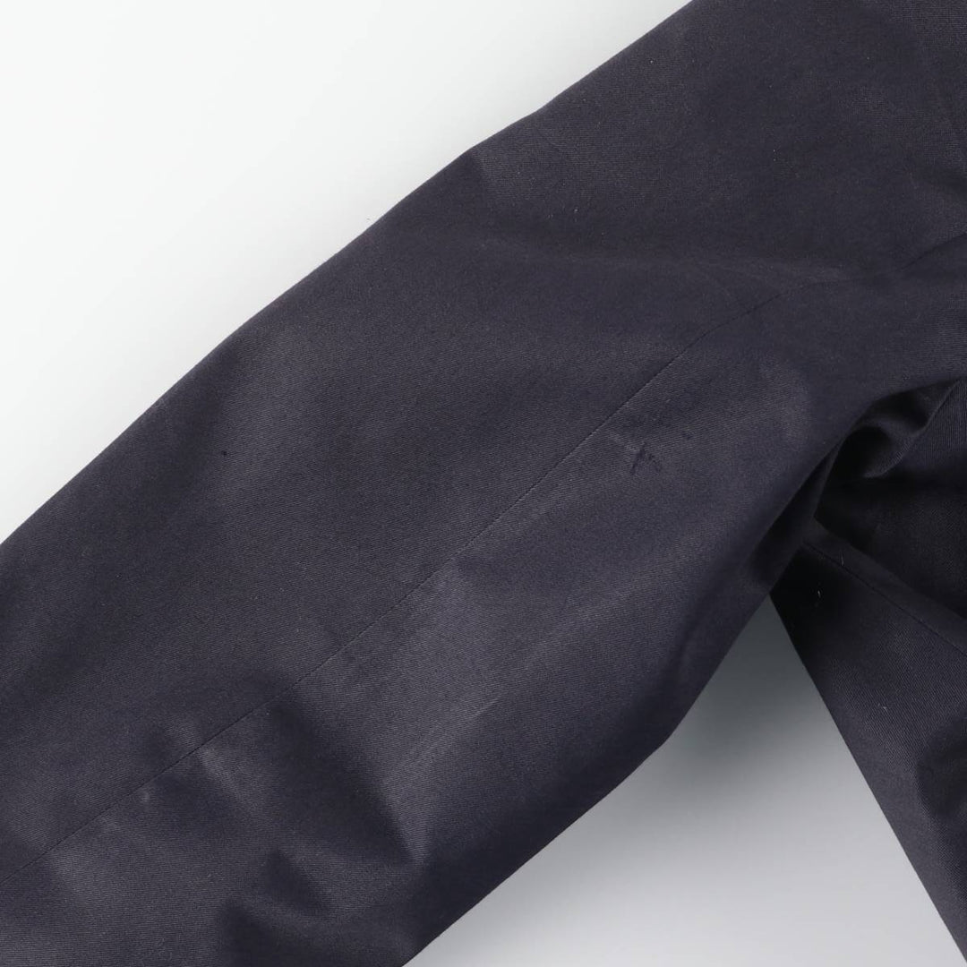 Burberry's Balmacaan Coat (Single-breasted coat), Made in England, Men's Size S (approx.) Terylene navy blue type Vintage Second Hand