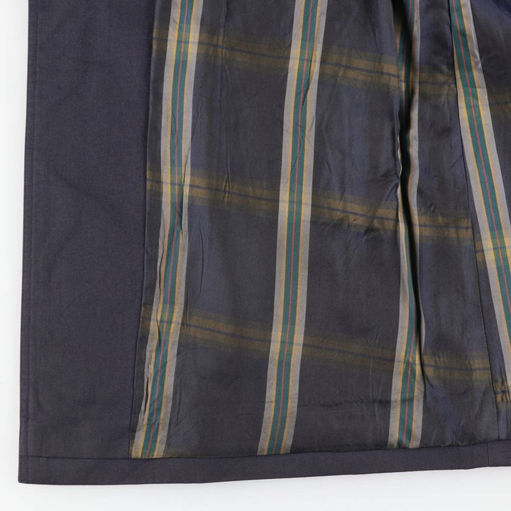 Burberry's Balmacaan Coat (Single-breasted coat), Made in England, Men's Size S (approx.) Terylene navy blue type Vintage Second Hand