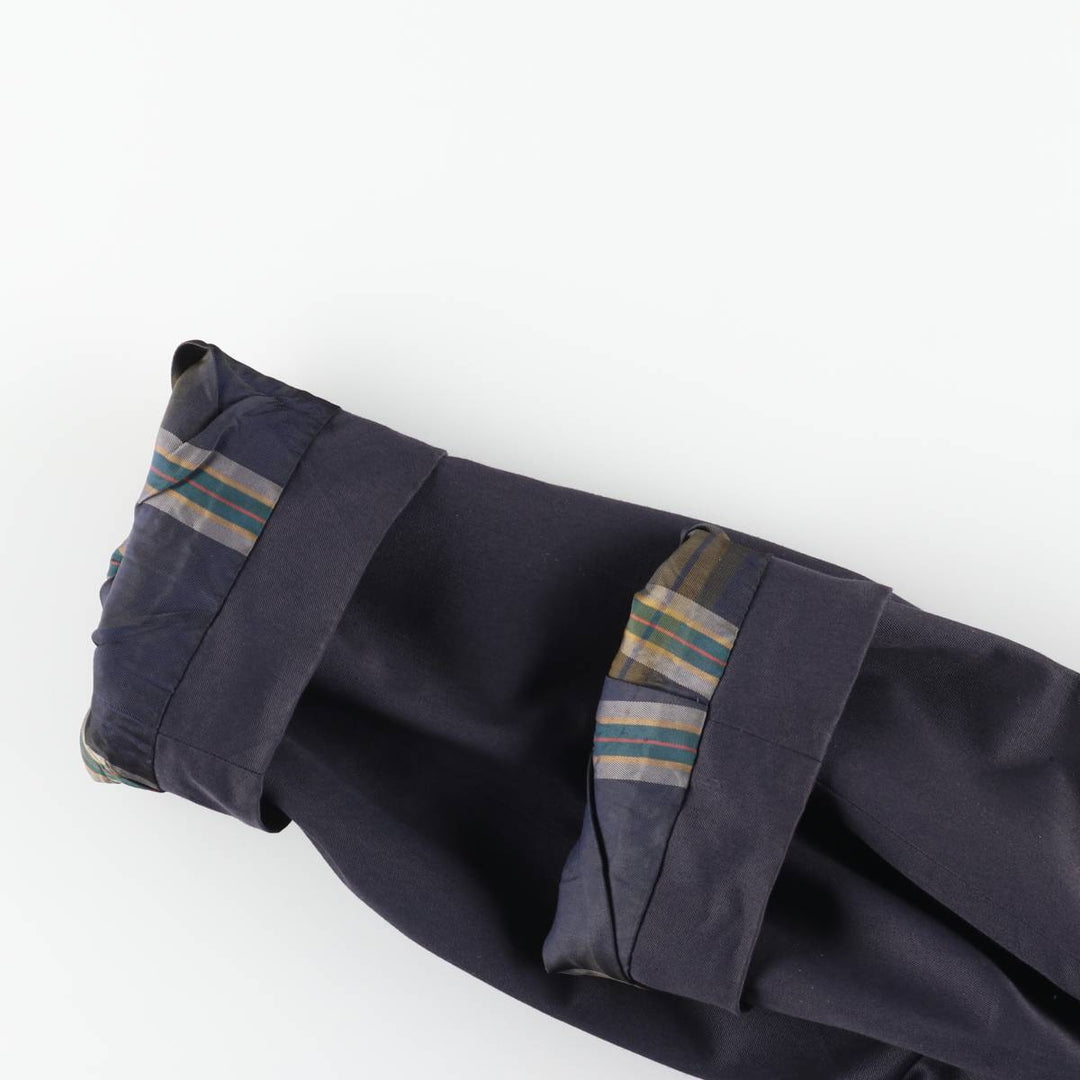 Burberry's Balmacaan Coat (Single-breasted coat), Made in England, Men's Size S (approx.) Terylene navy blue type Vintage Second Hand