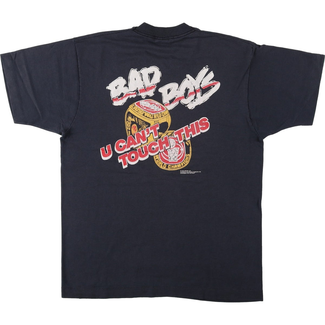 90'S Screen Stars Best Printed T-shirt Made in USA Men's L Vintage cotton black type Vintage Second Hand