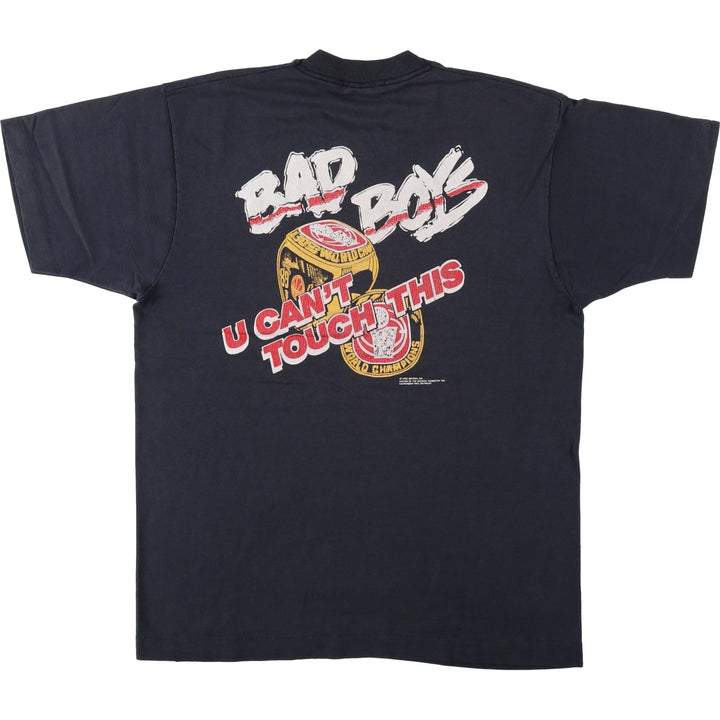 90'S Screen Stars Best Printed T-shirt Made in USA Men's L Vintage cotton black type Vintage Second Hand