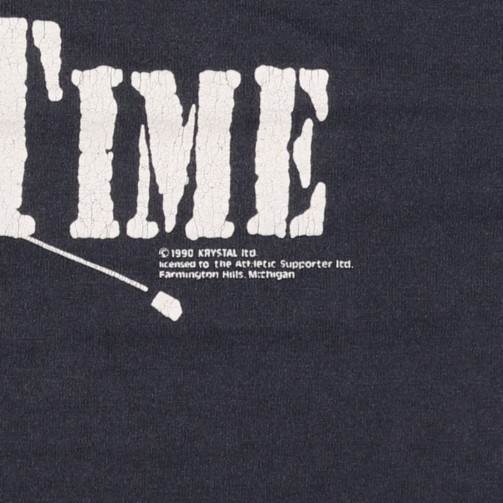 90'S Screen Stars Best Printed T-shirt Made in USA Men's L Vintage cotton black type Vintage Second Hand