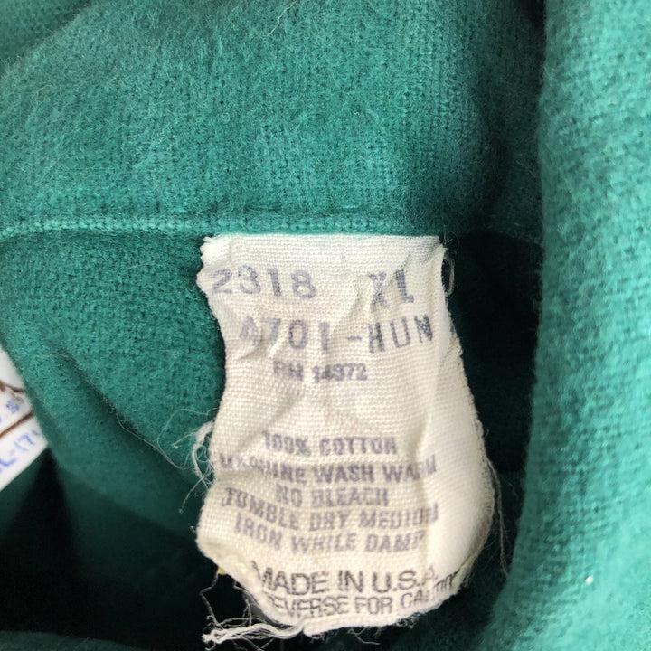 Vintage 70s-80'S Five Brother long-sleeved chamois cloth shirt, made in the USA, men's size XL cotton green type Vintage Second Hand