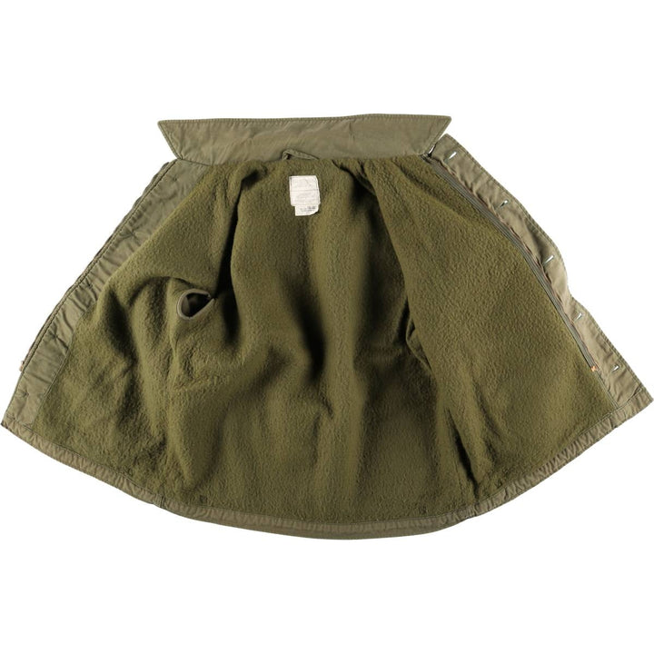 1980'S US Military A-2 Military Deck Jacket, Made in USA, X-LARGE (46-48), Men's XL equivalent, Vintage Nylon Khaki type Vintage Second Hand