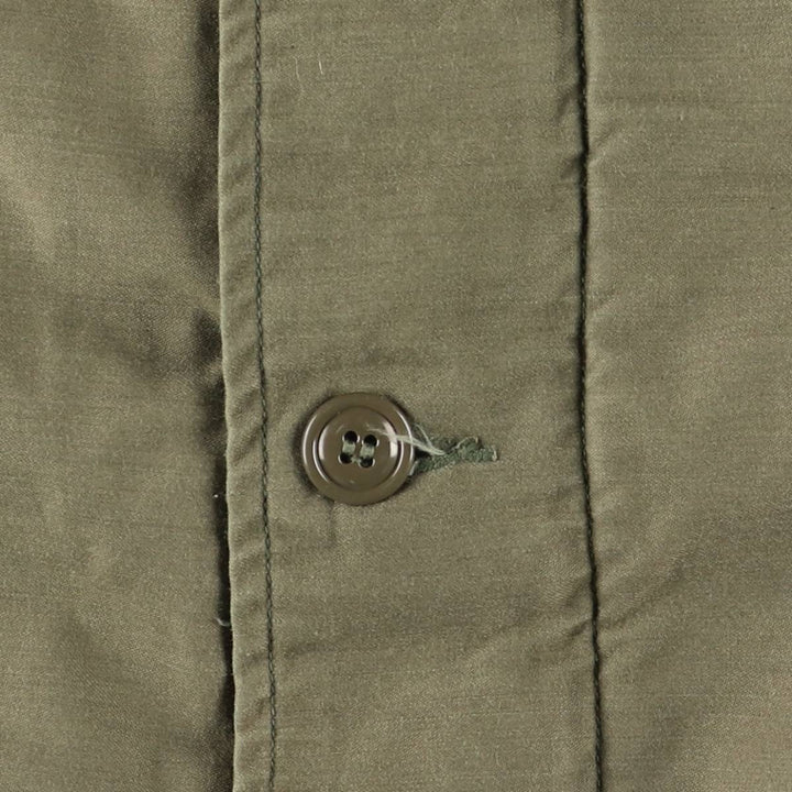 1980'S US Military A-2 Military Deck Jacket, Made in USA, X-LARGE (46-48), Men's XL equivalent, Vintage Nylon Khaki type Vintage Second Hand