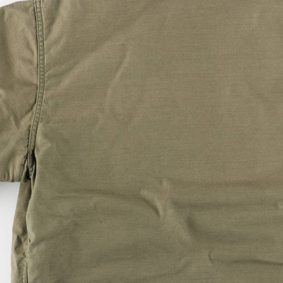 1980'S US Military A-2 Military Deck Jacket, Made in USA, X-LARGE (46-48), Men's XL equivalent, Vintage Nylon Khaki type Vintage Second Hand
