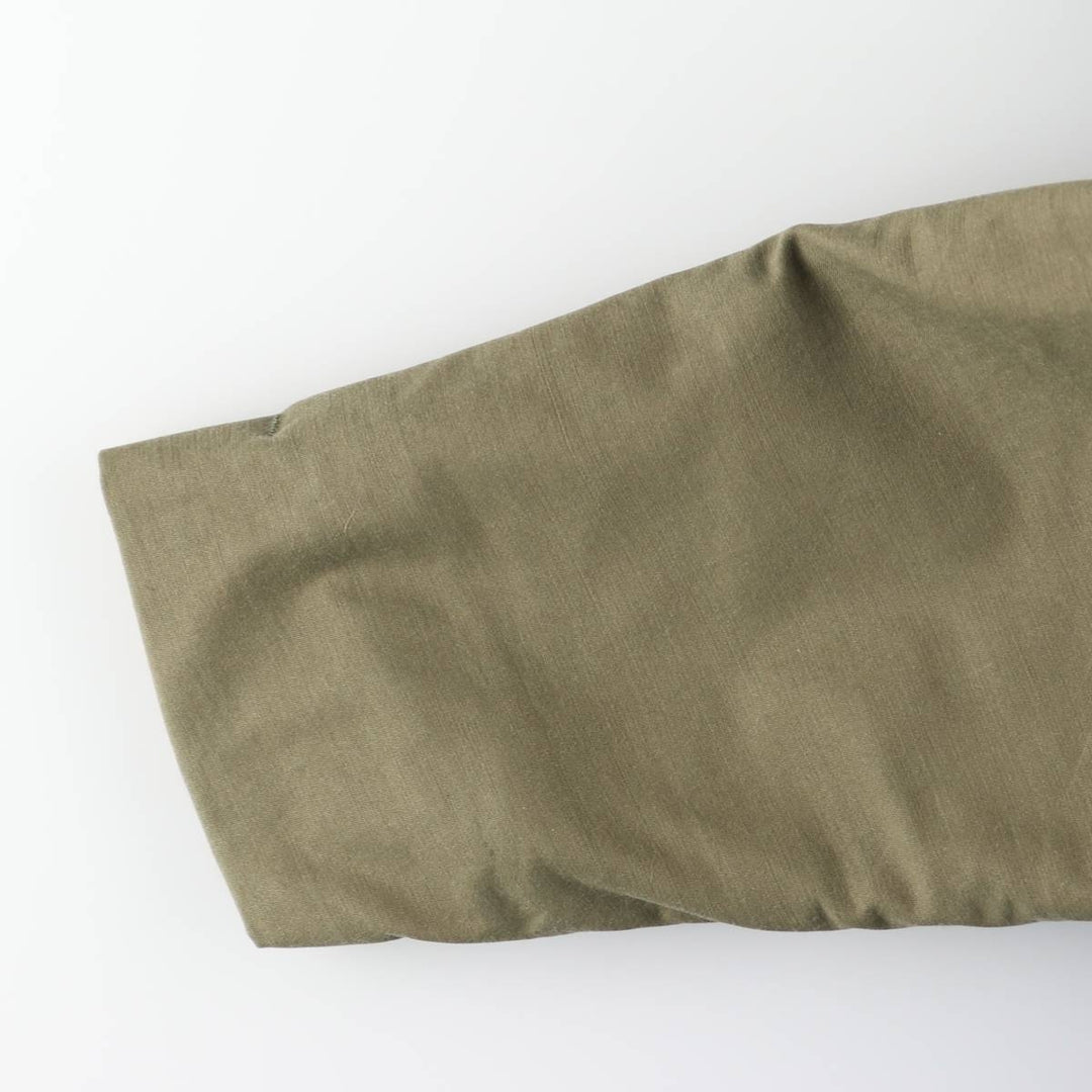 1980'S US Military A-2 Military Deck Jacket, Made in USA, X-LARGE (46-48), Men's XL equivalent, Vintage Nylon Khaki type Vintage Second Hand