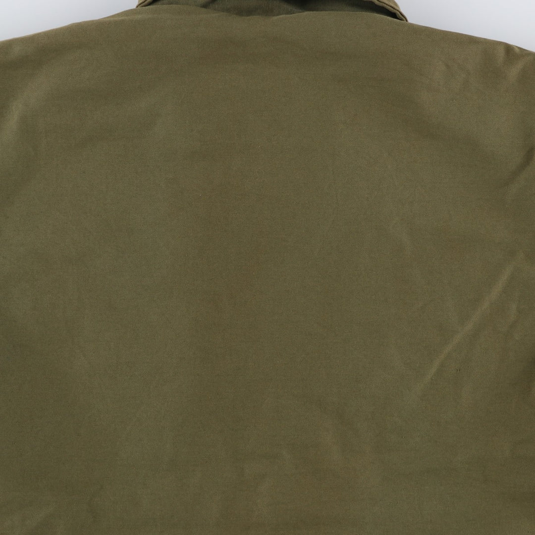 1970'S US Military A-2 Deck Jacket, Made in USA, Large (42-44), Men's Size L, Vintage Nylon Khaki type Vintage Second Hand