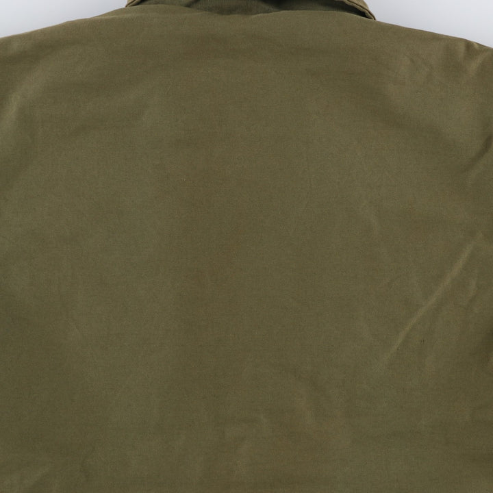 1970'S US Military A-2 Deck Jacket, Made in USA, Large (42-44), Men's Size L, Vintage Nylon Khaki type Vintage Second Hand