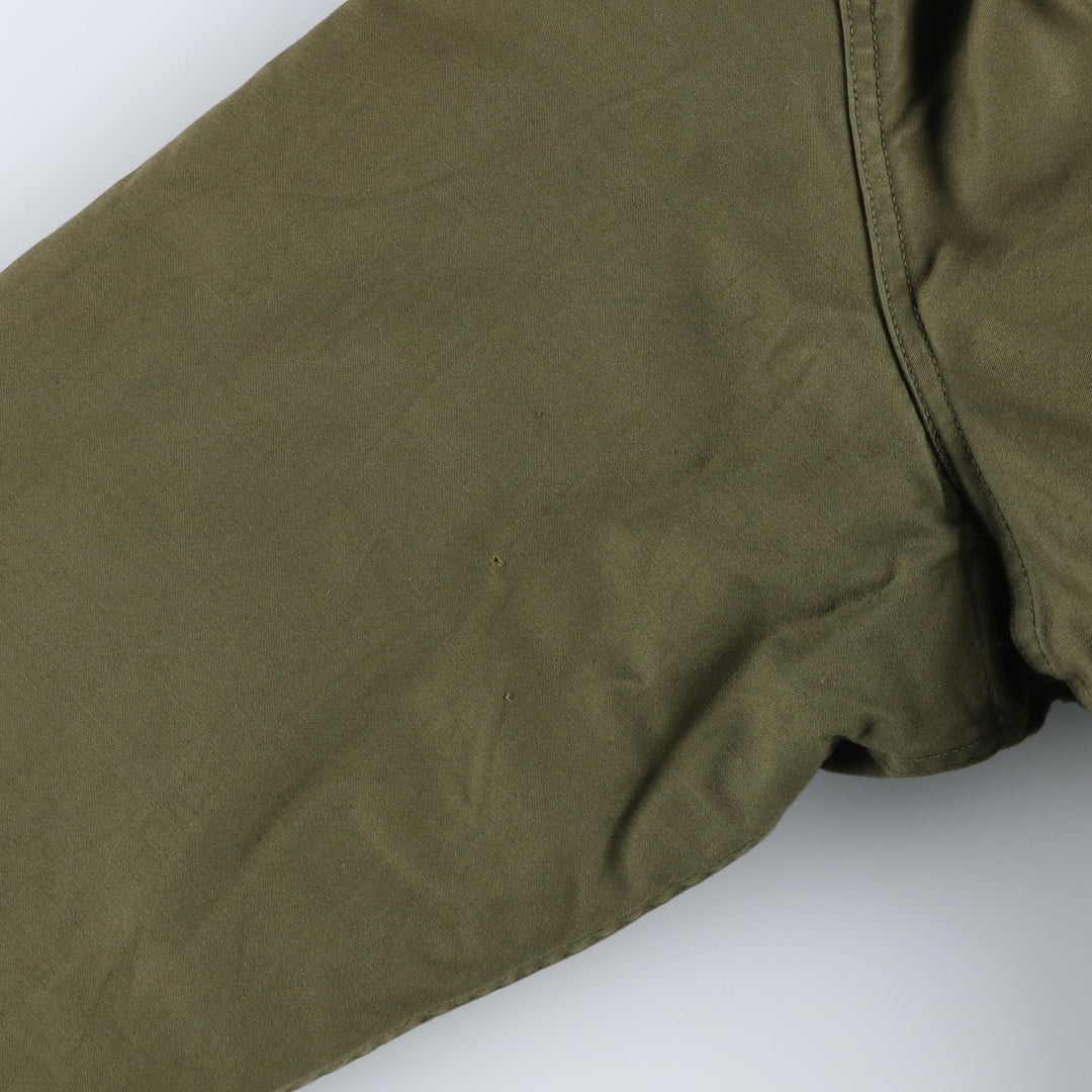 1970'S US Military A-2 Deck Jacket, Made in USA, Large (42-44), Men's Size L, Vintage Nylon Khaki type Vintage Second Hand