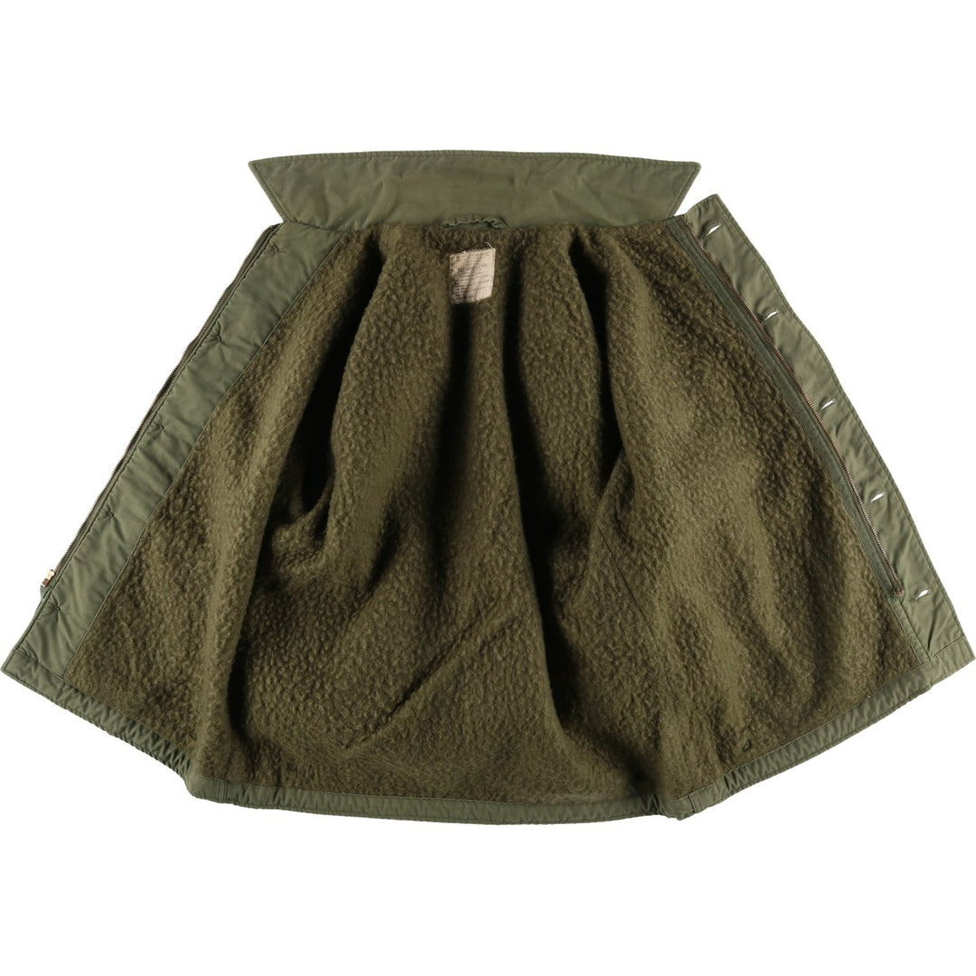 1970'S US Military A-2 Deck Jacket, Made in USA, Large (42-44), Men's Size L, Vintage Nylon Khaki type Vintage Second Hand