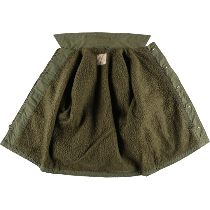 1970'S US Military A-2 Deck Jacket, Made in USA, Large (42-44), Men's Size L, Vintage Nylon Khaki type Vintage Second Hand