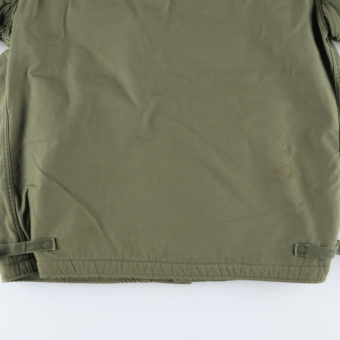 1970'S US Military A-2 Deck Jacket, Made in USA, Large (42-44), Men's Size L, Vintage Nylon Khaki type Vintage Second Hand