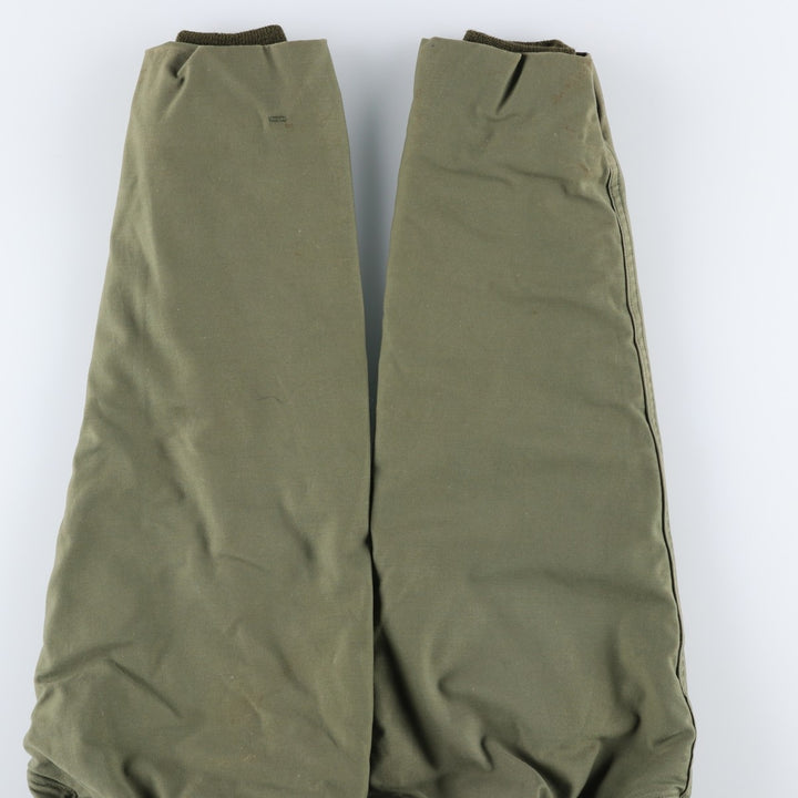 1970'S US Military A-2 Deck Jacket, Made in USA, Large (42-44), Men's Size L, Vintage Nylon Khaki type Vintage Second Hand