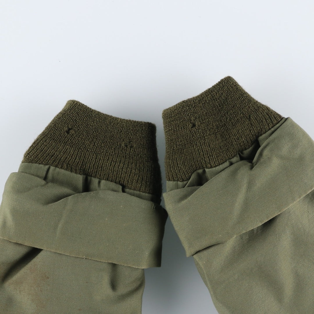 1970'S US Military A-2 Deck Jacket, Made in USA, Large (42-44), Men's Size L, Vintage Nylon Khaki type Vintage Second Hand