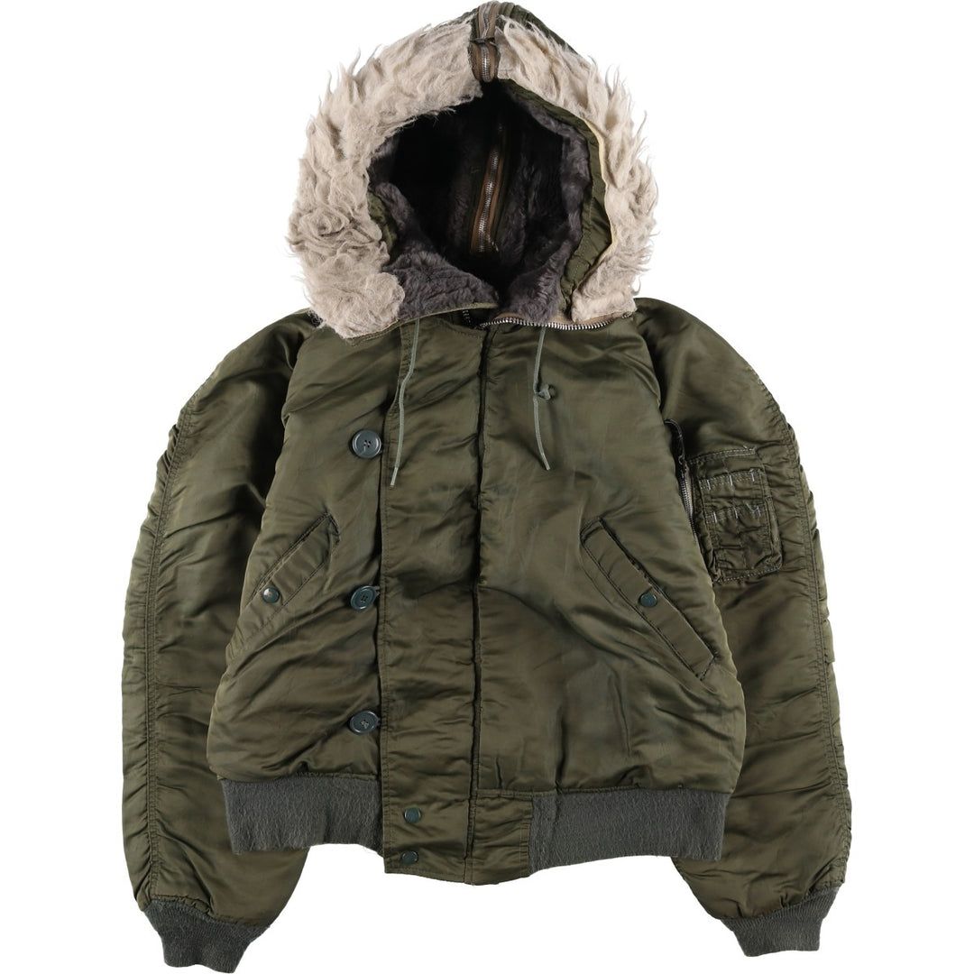 N-2B Padded Military Flight Jacket, Medium Size (Men's M equivalent) unclear Khaki type Vintage Second Hand