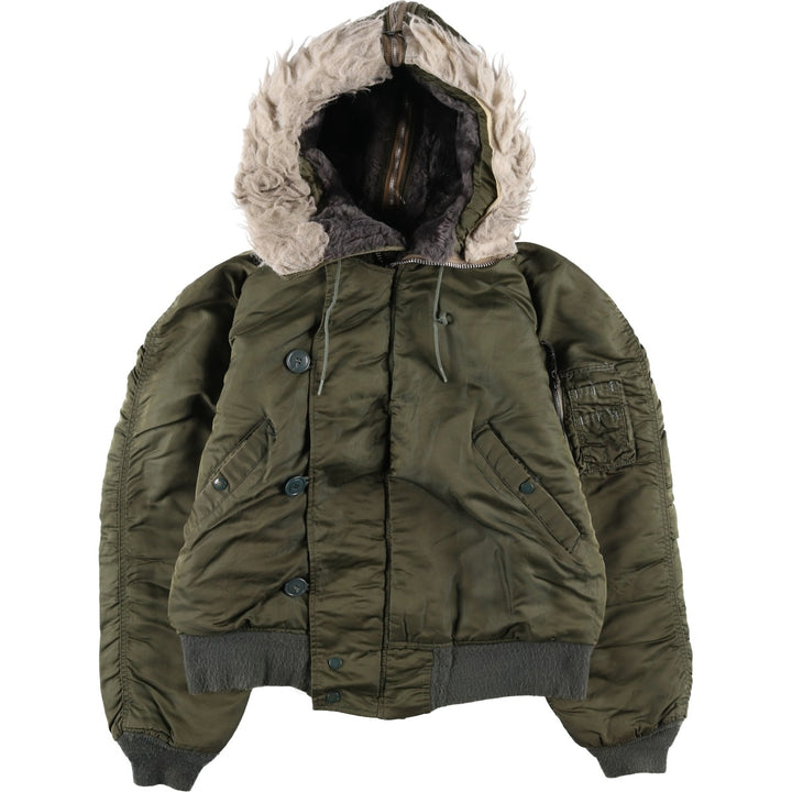 N-2B Padded Military Flight Jacket, Medium Size (Men's M equivalent) unclear Khaki type Vintage Second Hand
