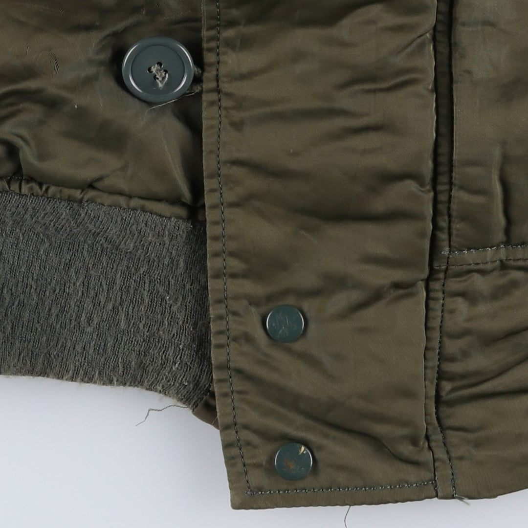 N-2B Padded Military Flight Jacket, Medium Size (Men's M equivalent) unclear Khaki type Vintage Second Hand