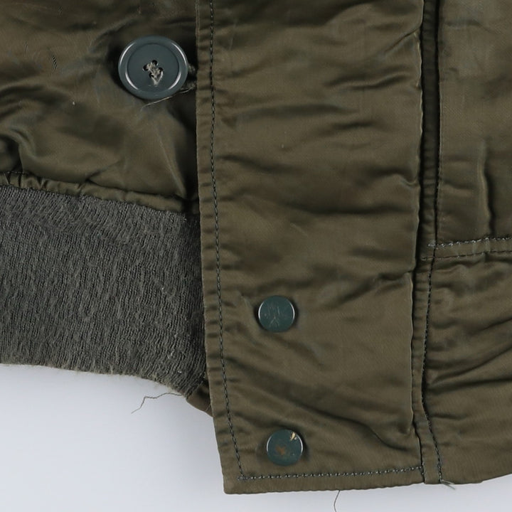 N-2B Padded Military Flight Jacket, Medium Size (Men's M equivalent) unclear Khaki type Vintage Second Hand