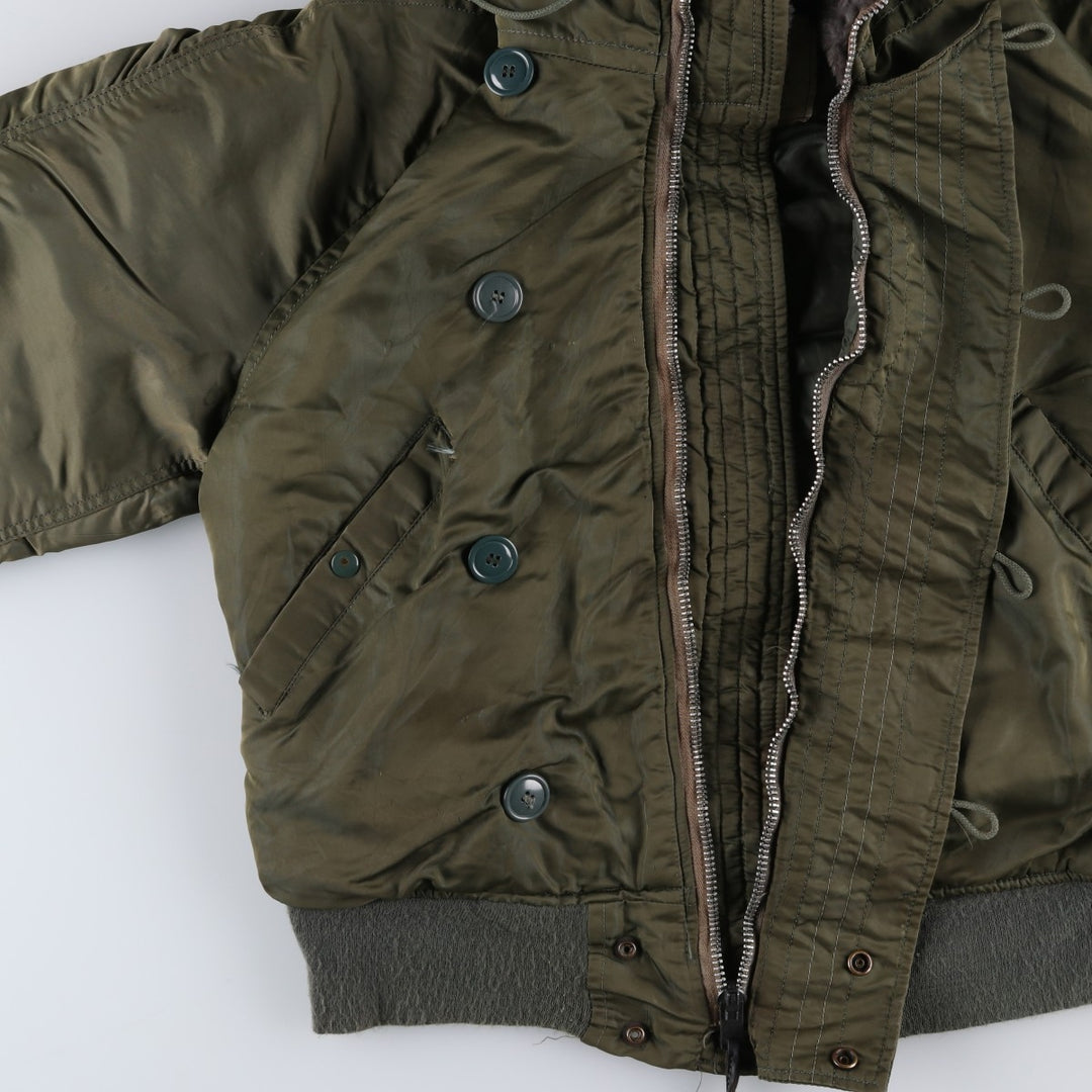 N-2B Padded Military Flight Jacket, Medium Size (Men's M equivalent) unclear Khaki type Vintage Second Hand