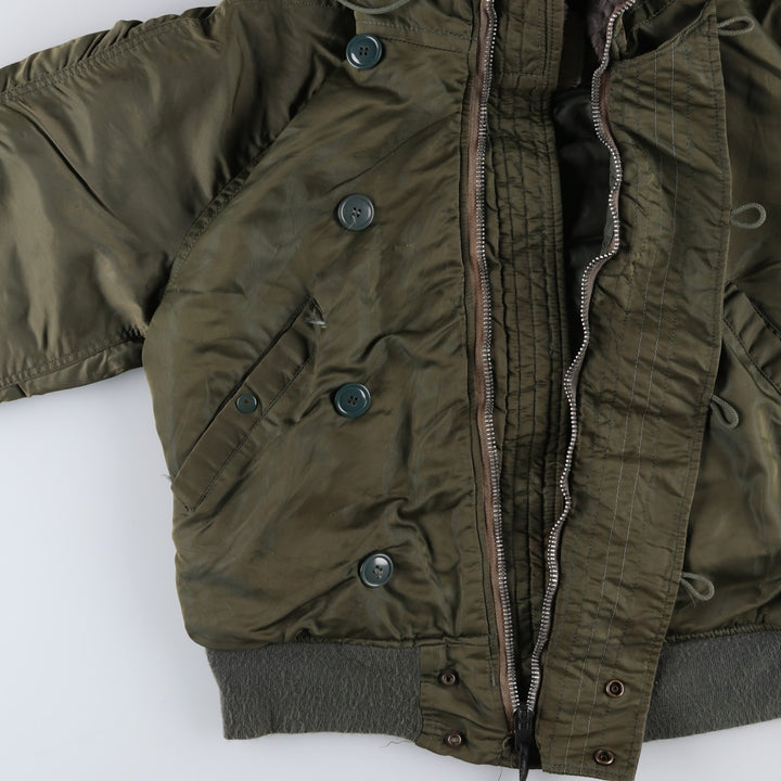 N-2B Padded Military Flight Jacket, Medium Size (Men's M equivalent) unclear Khaki type Vintage Second Hand