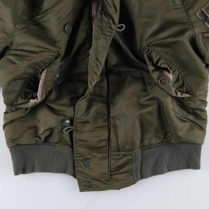 N-2B Padded Military Flight Jacket, Medium Size (Men's M equivalent) unclear Khaki type Vintage Second Hand