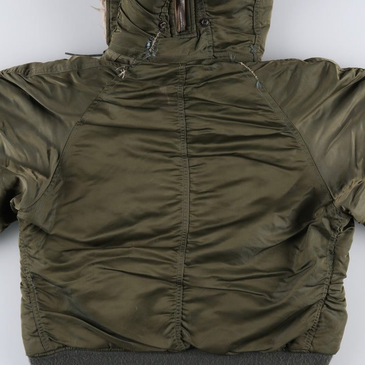 N-2B Padded Military Flight Jacket, Medium Size (Men's M equivalent) unclear Khaki type Vintage Second Hand