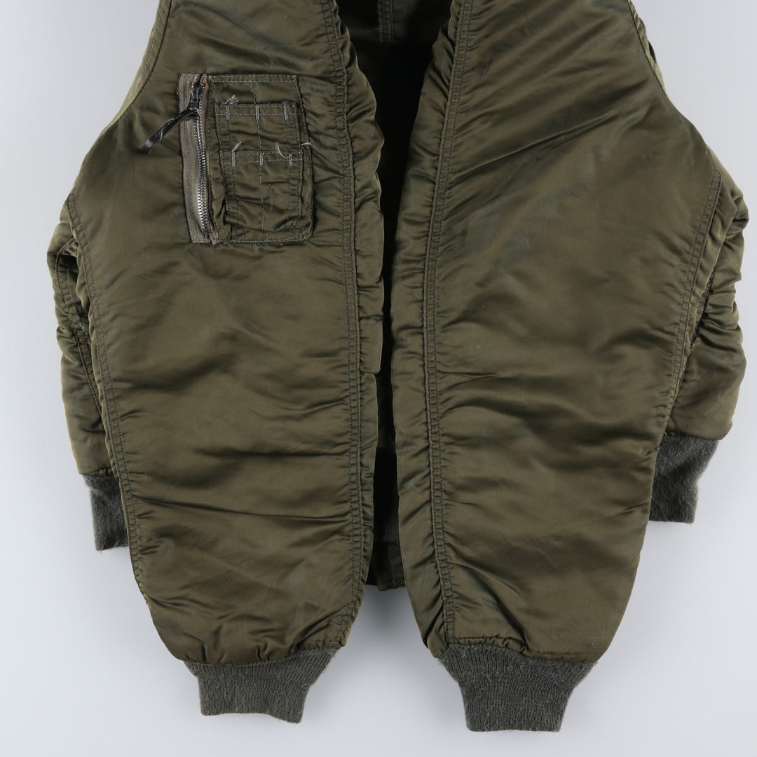 N-2B Padded Military Flight Jacket, Medium Size (Men's M equivalent) unclear Khaki type Vintage Second Hand