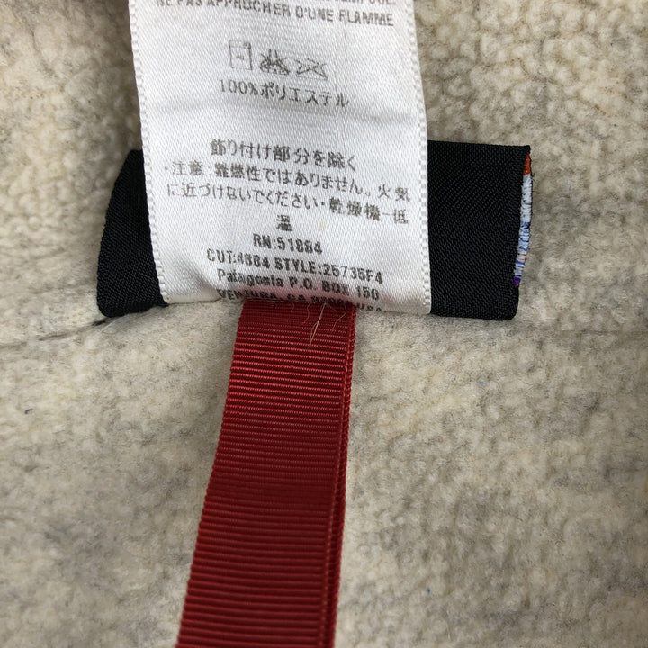 2000'S Patagonia SYNCHILLA 25735F4 Half-Zip Fleece Pullover, Men's Size L (approx.) polyester unbleached Vintage Second Hand