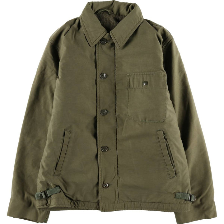 Genuine US military A-2 deck jacket, men's size M equivalent. unclear Khaki type Vintage Second Hand