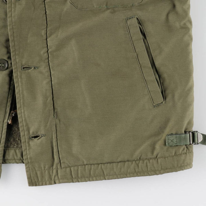 Genuine US military A-2 deck jacket, men's size M equivalent. unclear Khaki type Vintage Second Hand
