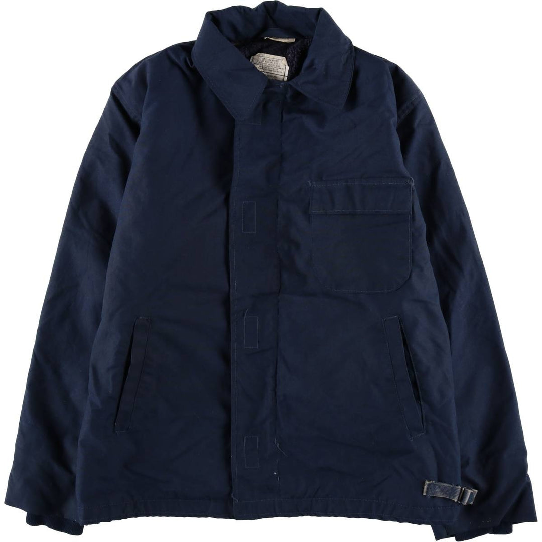 90'S US Military Aramid Deck Jacket, Made in USA, Medium (38-40), Men's Size M, Vintage Aramid navy blue type Vintage Second Hand