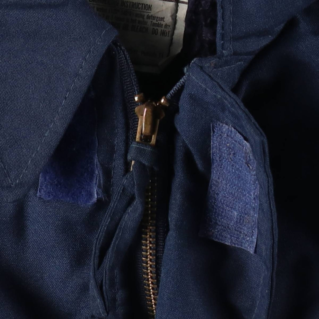 90'S US Military Aramid Deck Jacket, Made in USA, Medium (38-40), Men's Size M, Vintage Aramid navy blue type Vintage Second Hand