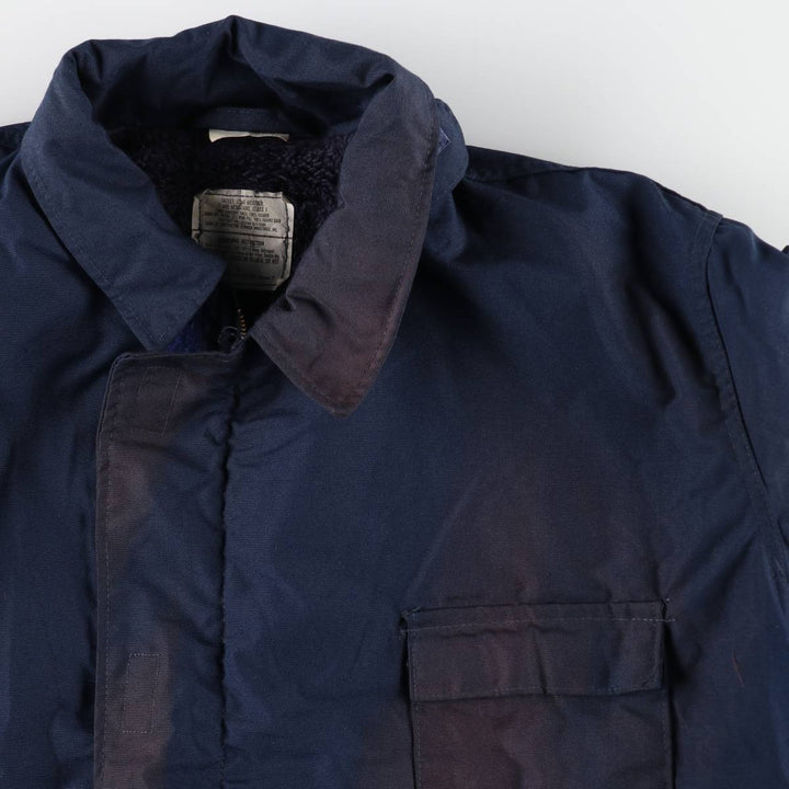 Genuine US military issue aramid jacket, military deck jacket, made in USA, XX-LARGE (equivalent to men's XXL). Aramid navy blue type Vintage Second Hand