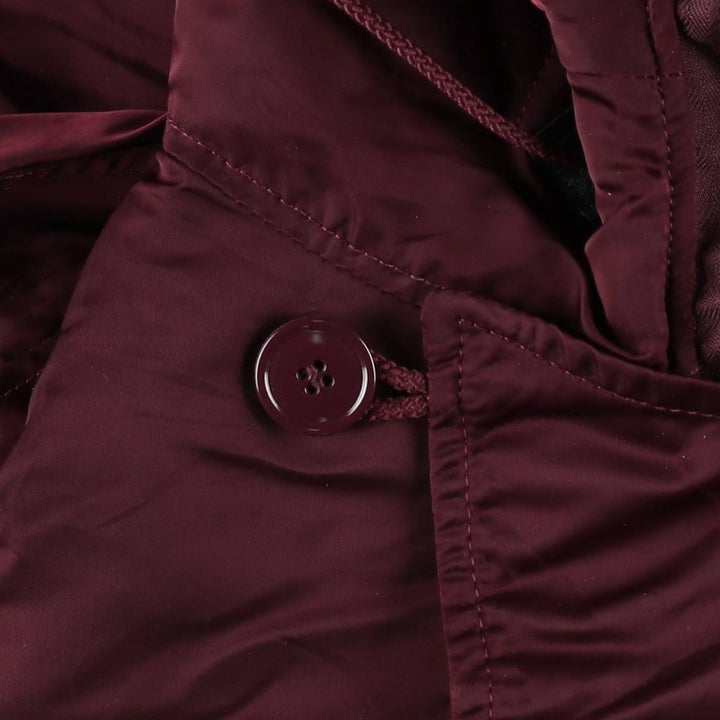 Civilian-made 1990'S Alpha Industries N-2B padded military flight jacket, made in the USA, men's size XL equivalent. Nylon Red type red-purple Vintage Second Hand