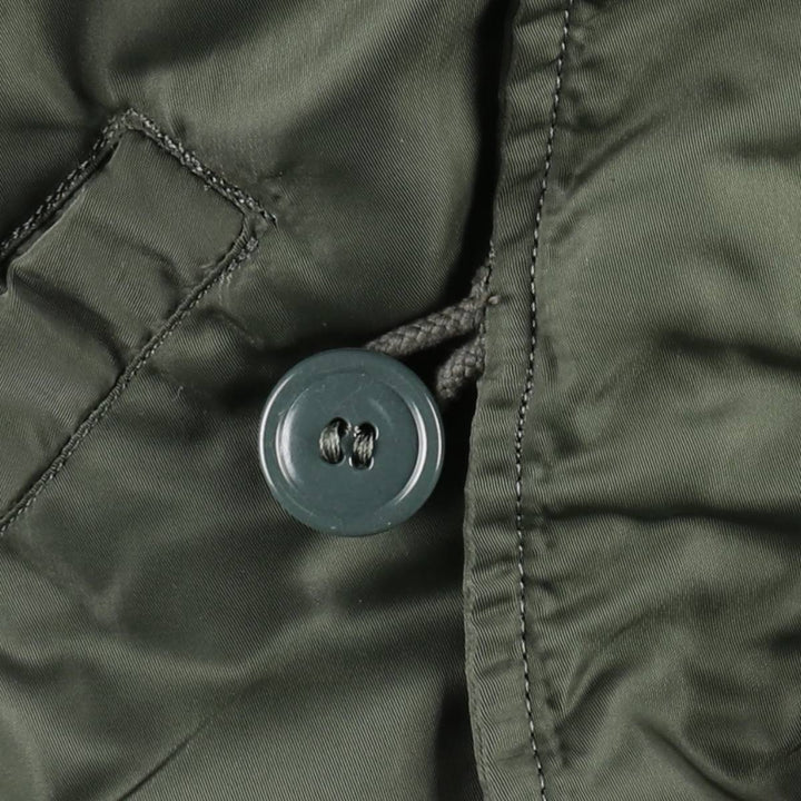 1980'S US Military Issue N-2B Padded Military Flight Jacket, Made in USA, Medium Size (Equivalent to Men's M), Vintage Nylon Khaki type Vintage Second Hand