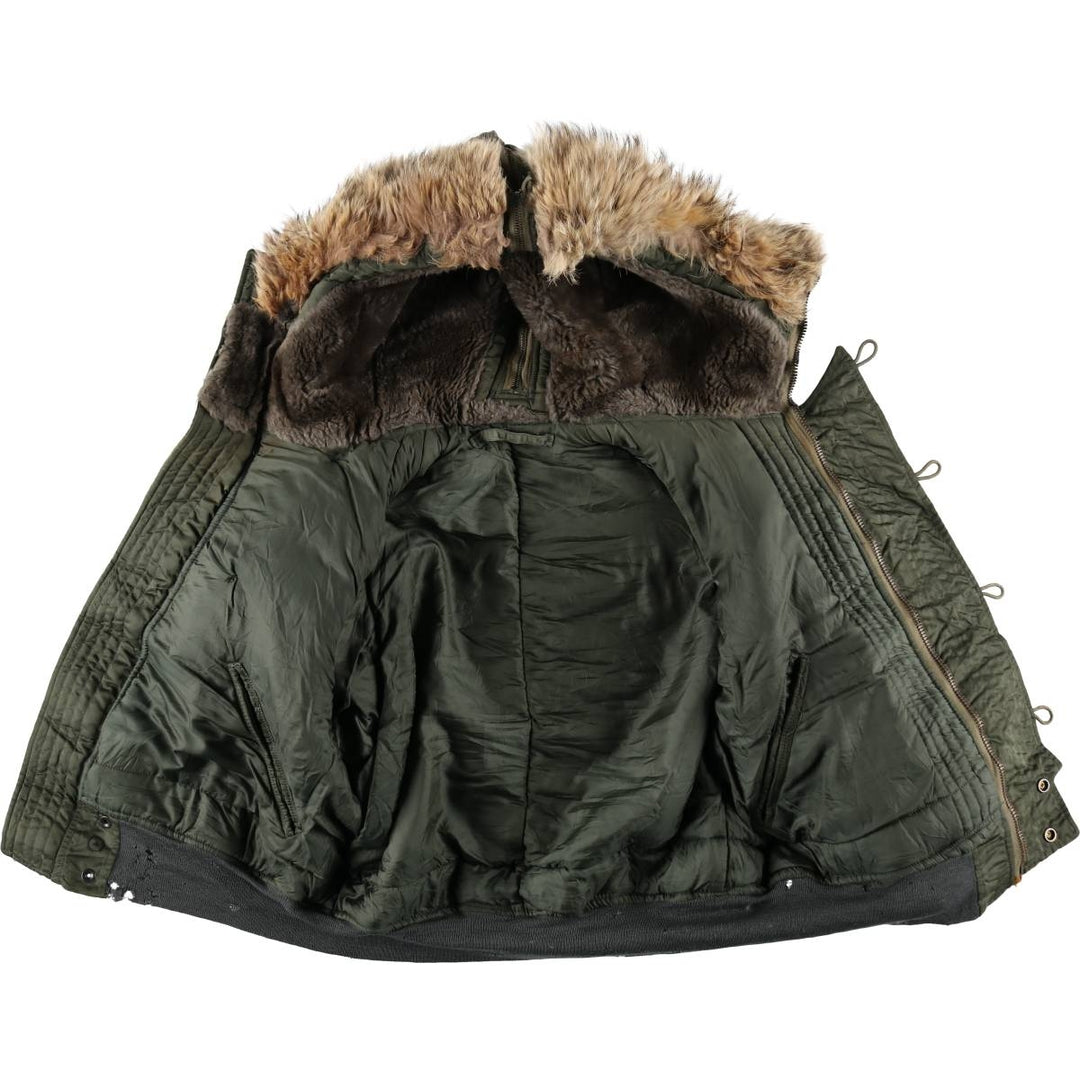 N-2B Padded Military Flight Jacket, Men's XL Equivalent, Vintage unclear Khaki type Vintage Second Hand