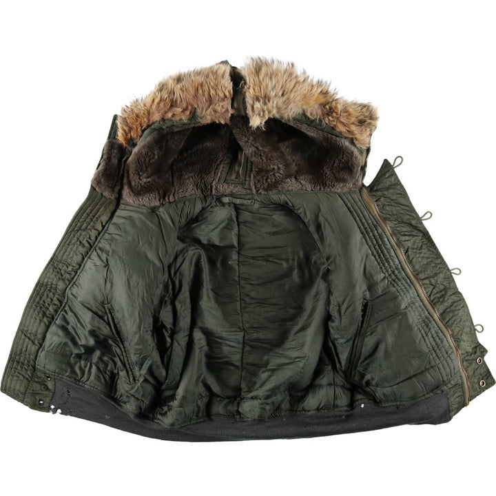 N-2B Padded Military Flight Jacket, Men's XL Equivalent, Vintage unclear Khaki type Vintage Second Hand