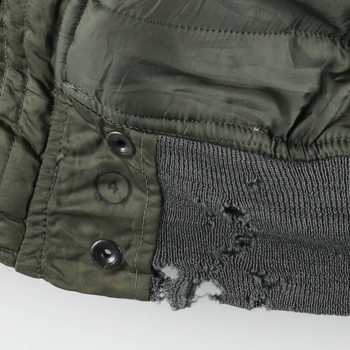N-2B Padded Military Flight Jacket, Men's XL Equivalent, Vintage unclear Khaki type Vintage Second Hand